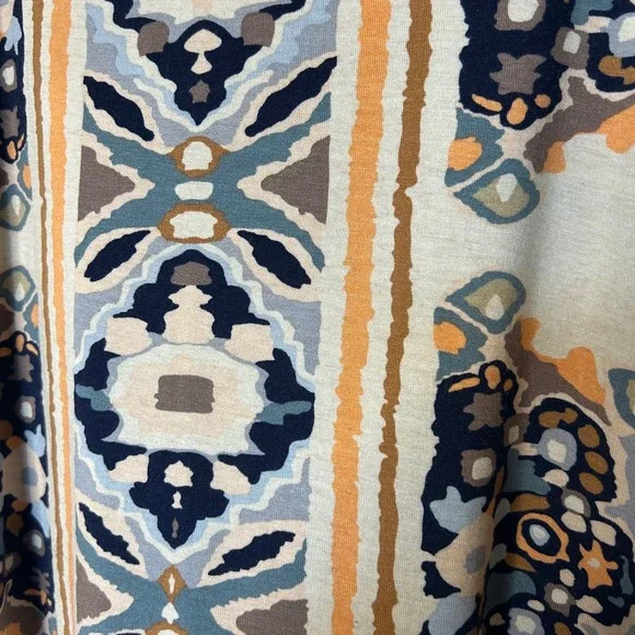 Maeve Skirt Size M Anthropologie Boho Paisley Print High Low Hem Knit Stretchy - Picture 4 of 9